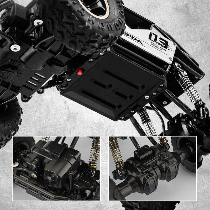 4x4 kinderterreinwagen 45° klimvermogen metalen carrosserie